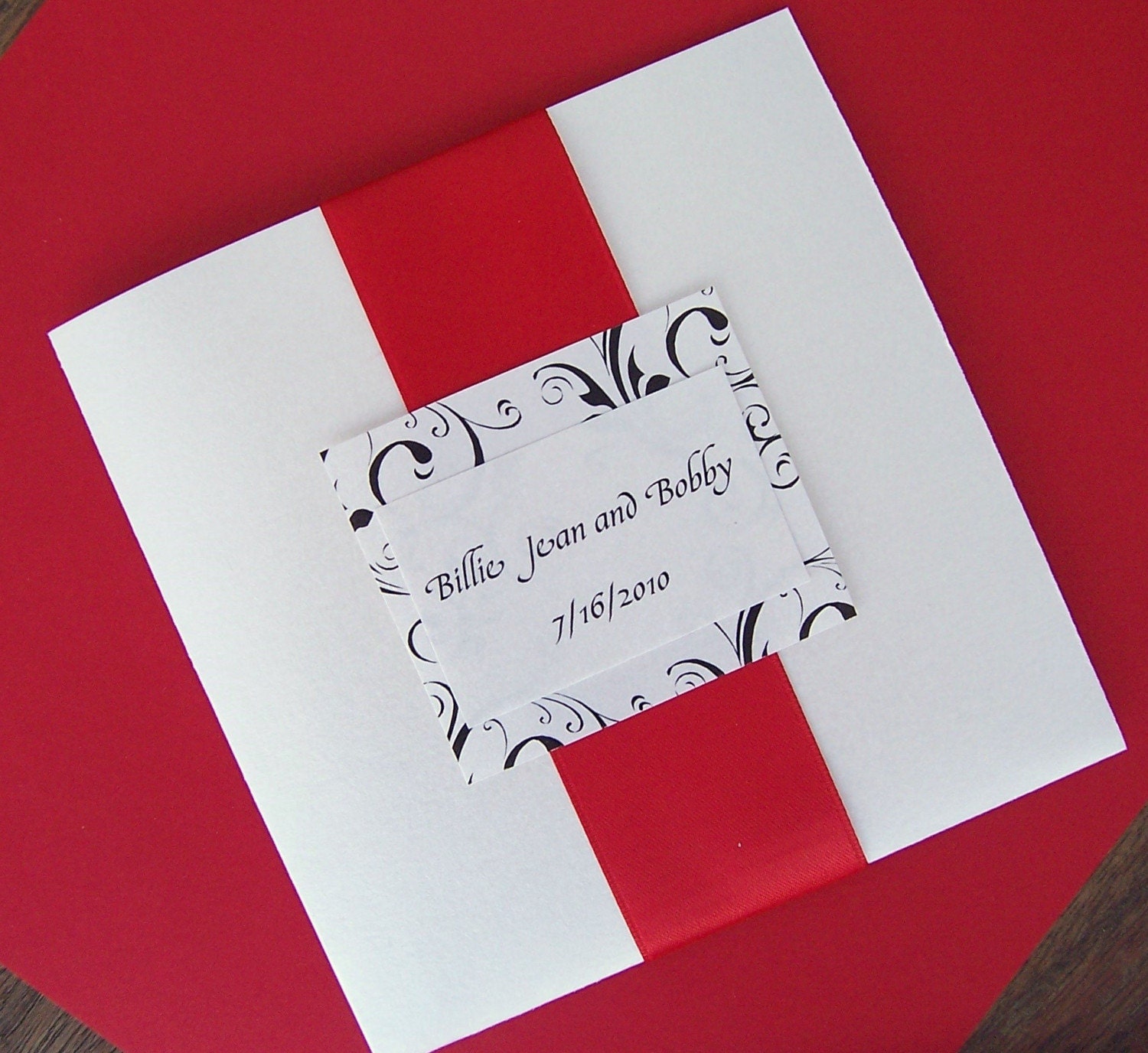 Patterned Pocketfold Invitation Set
