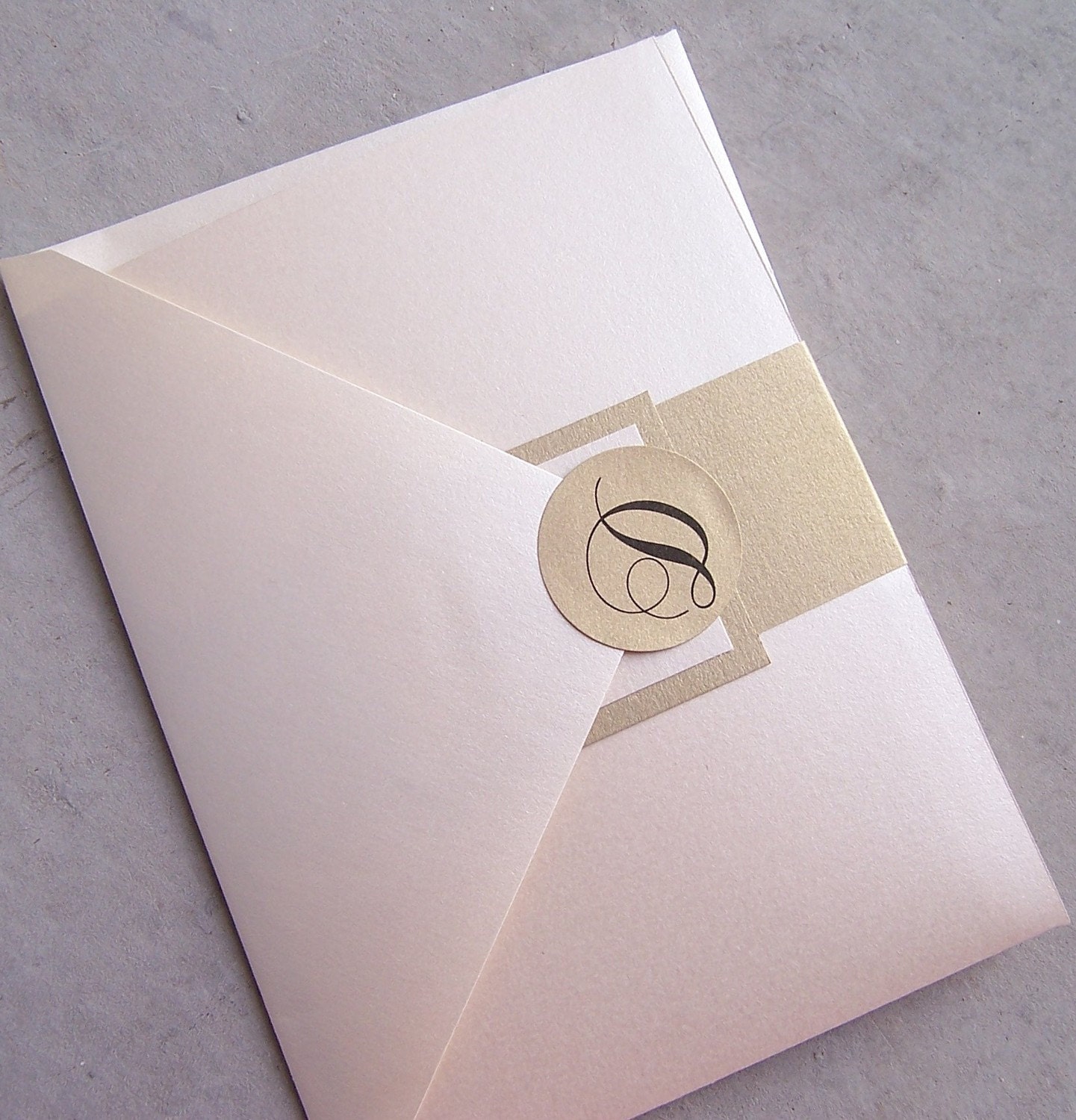 Elegant wedding invitation, gold wedding invitation, ivory wedding invitation, rhinestone wedding invitation, metallic wedding invitation