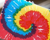 Tie Dye Letterpress Cards, set of 6