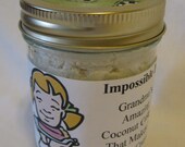 Half Impossible Pie in-a-Jar /  Grandma's Coconut Custard Depression-Era Recipe