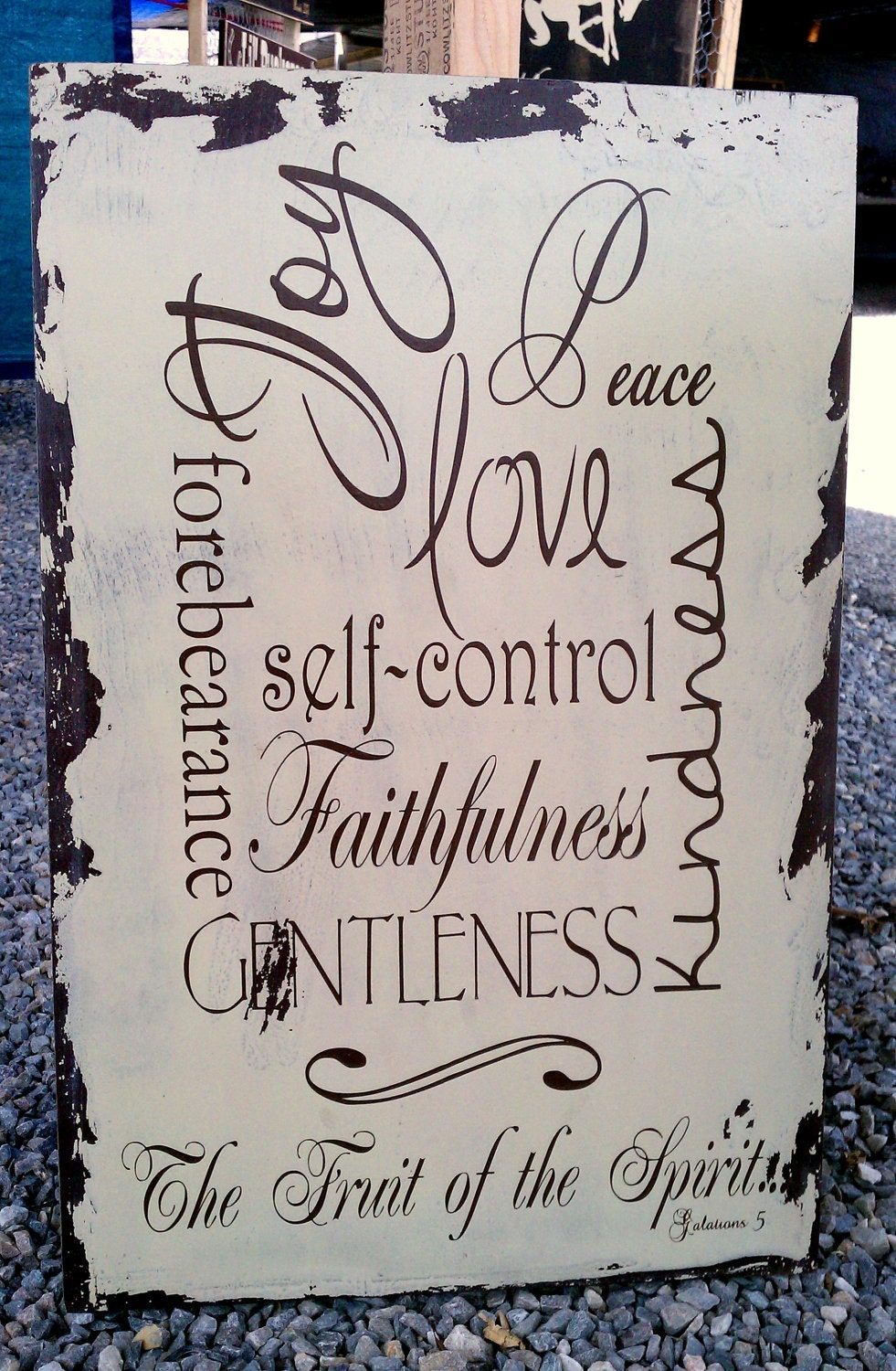 Fruit of the Spirit handmade sign perfect for any room