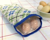 Insulated Egg Carrier - Spring Argyle