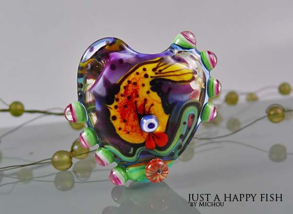 MICHOU - Just a happy fish ( glass bead )