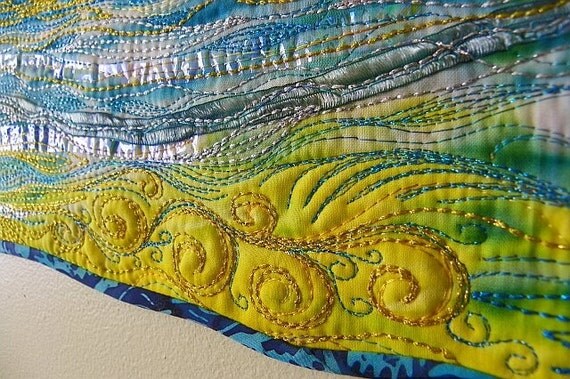 RESERVED for Marisha MarveLes SUMMER SHIMMER Art Quilt