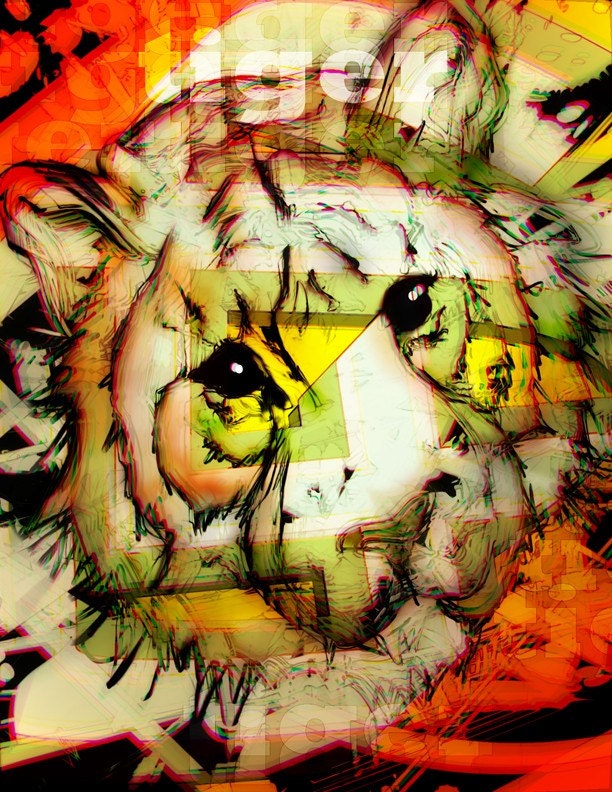 eye of the  tiger  11x14 limited edition print - lizwill
