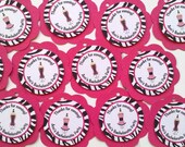 Hot Pink and Zebra BACHELORETTE Party Favor Tags - Zebra Bachelorette Party Decorations Il_170x135