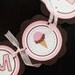 Ice Cream Theme I AM 1 MINI BANNER  - Happy First Birthday Party Decorations in Pink and Brown