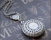 Silver Scent Locket Necklace- Enchanted Tangled  Web - Jewelry by TheEnchantedLocket - PRETTY Anniversary Wedding Gift