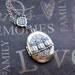 Necklace Locket - Silver Scent Locket Necklace - Antiqued Silver - Lace - Enchanted Woodland Baby Owls - By TheEnchantedLocket