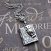 Silver Book Locket Necklace- Enchanted Woodland Owl - Jewelry by TheEnchantedLocket - BEAUTIFUL Teacher Wife Daughter Gift