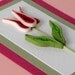 Quilled tulip happy birthday card - paper quilling