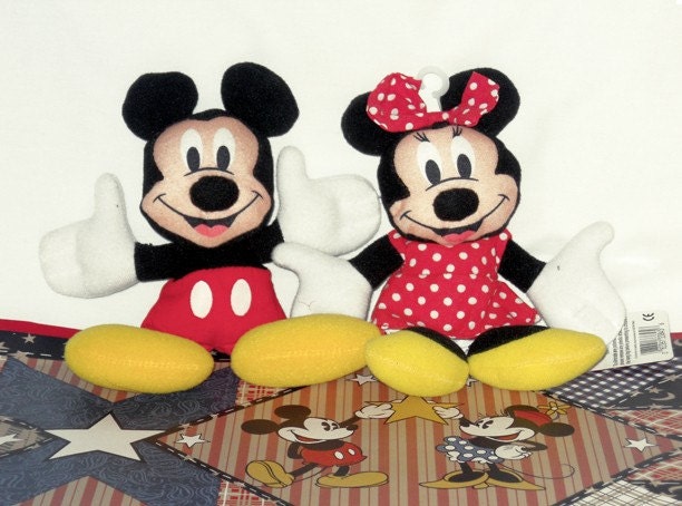 old mickey and minnie dolls