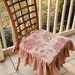 Toile and Stripe Chair Cover