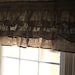 Burlap Ruffled Valance