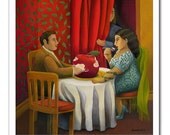 Adam Takes Eve out to Dinner print