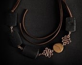 MADE TO ORDER Lava, Jasper, Copper elements necklace handmade made in Israel