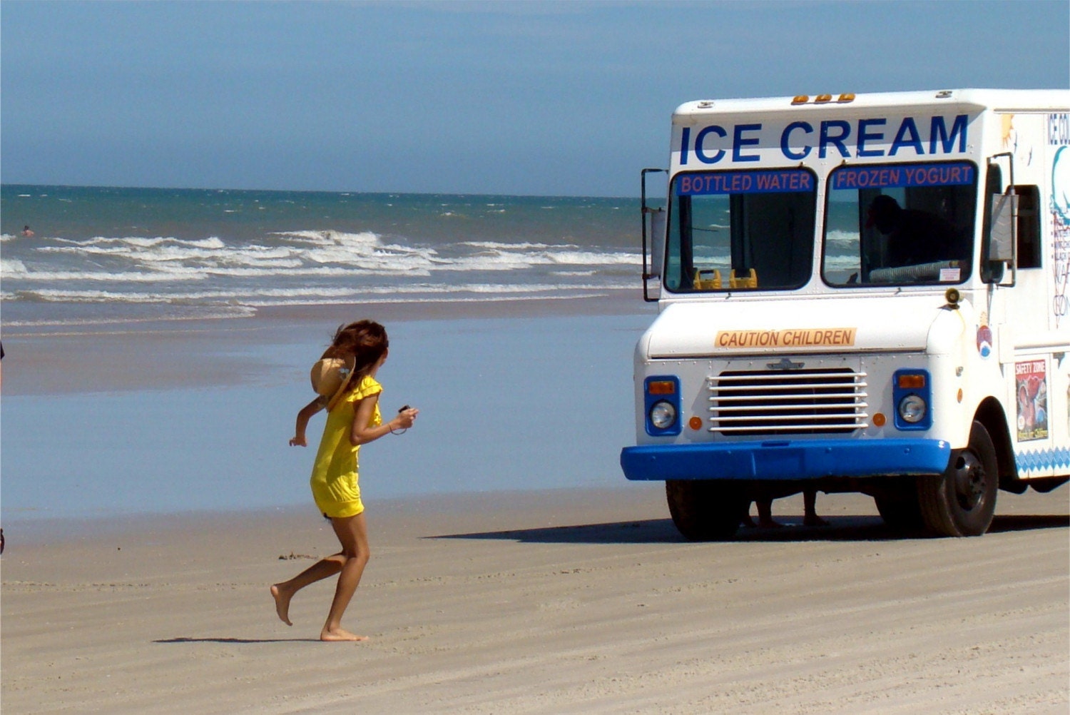 Ice Cream Truck on the Beach Fine Art Photo Print