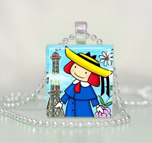 Madeline Scrabble Tile Pendant Necklace