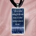 Life isn't about waiting for the storm to pass, it's about learning to dance in the rain.  Domino Pendant Necklace