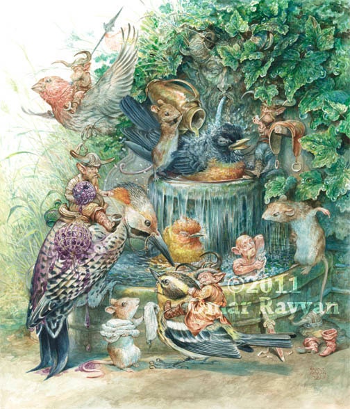 The Birdbath (print)