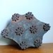 Printing Block India Floral motif with Handle Hand Carved