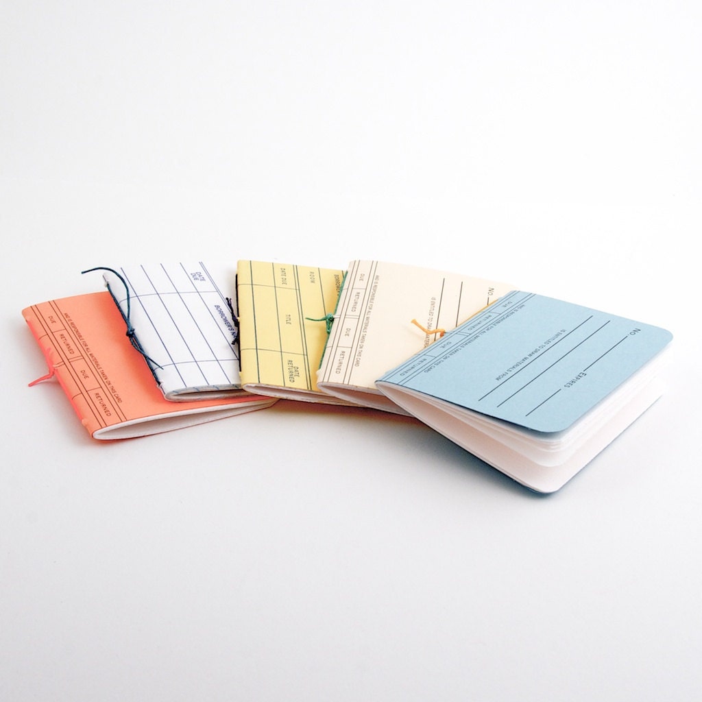 Library Card Mini Books - 5 Pack - ToBoldlyFold