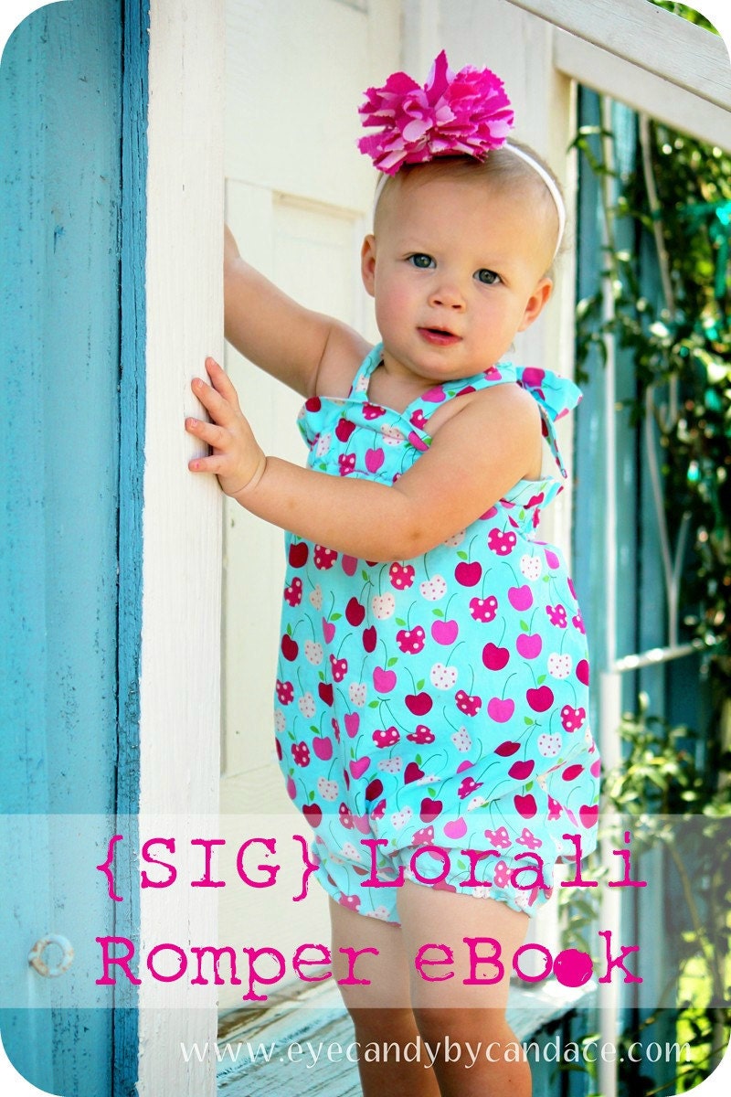 INSTANT DOWNLOAD SIG Lorali Bubble Romper eBook - Halter or Shoulder Strap Options