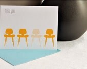 Miss You Midcentury Modern Greeting Card