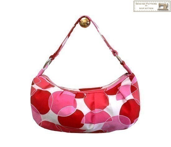 Zippered purse/BAG sewing pattern ---PDF