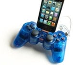 Blue Sony Playstation Controller iPhone and iPod Dock (4S Compatible)