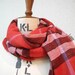 Gorgeous Red Checker Scarf