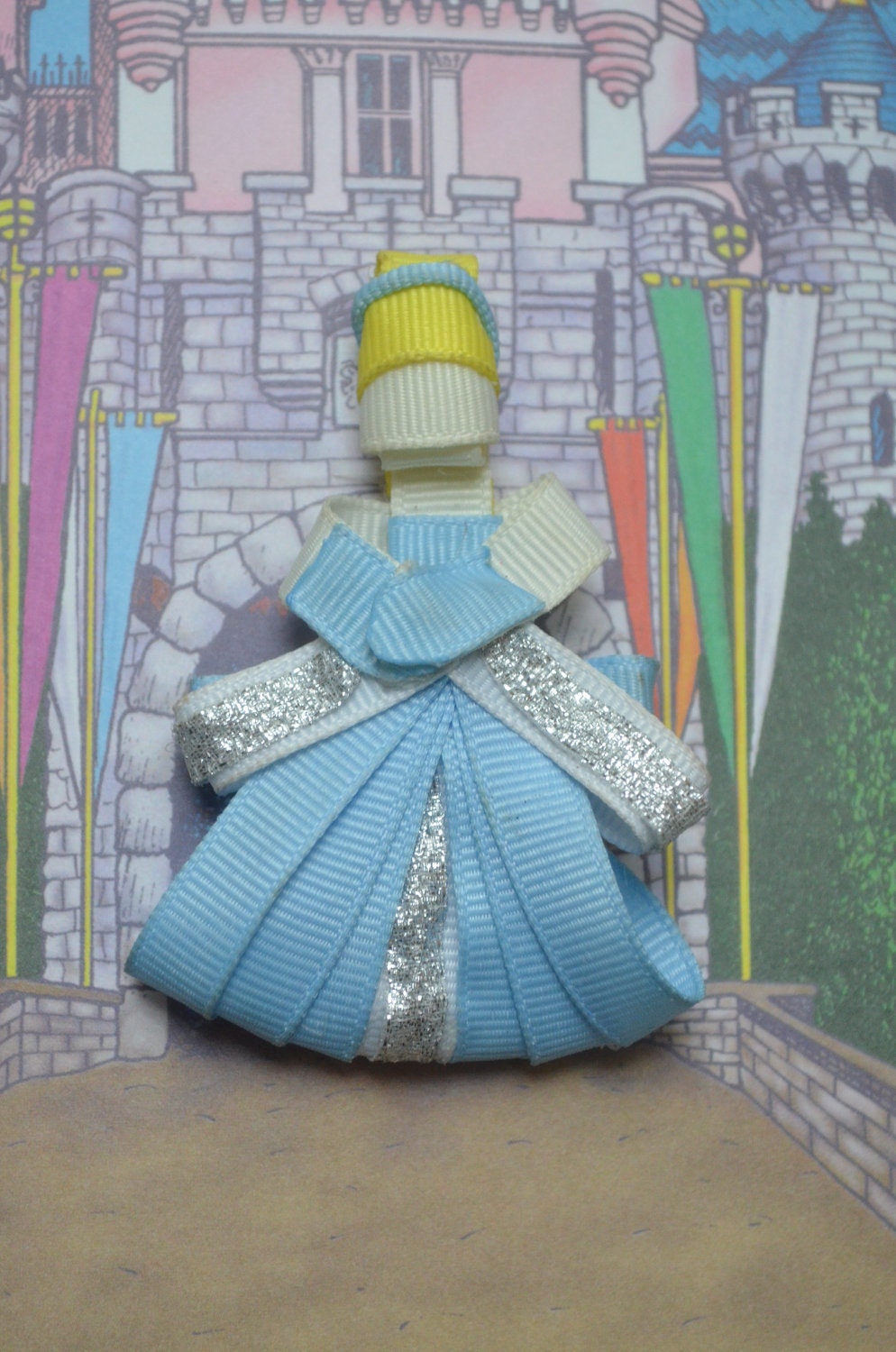Cinderella inspired hair clip