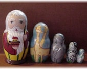 Nesting Dolls BIBLE Story with Animals Two by Two and Activity book for Kids
