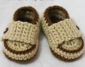 newborn boy Crochet Pattern Loafers  for Little PRINCE Loafers  -  4 sizes - Newborn to 12 months. digital
