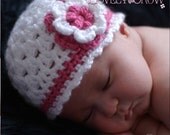 Girl Beanie Crochet Pattern for Ebeth's Princess Beanie - sizes from newborn to 4T digital