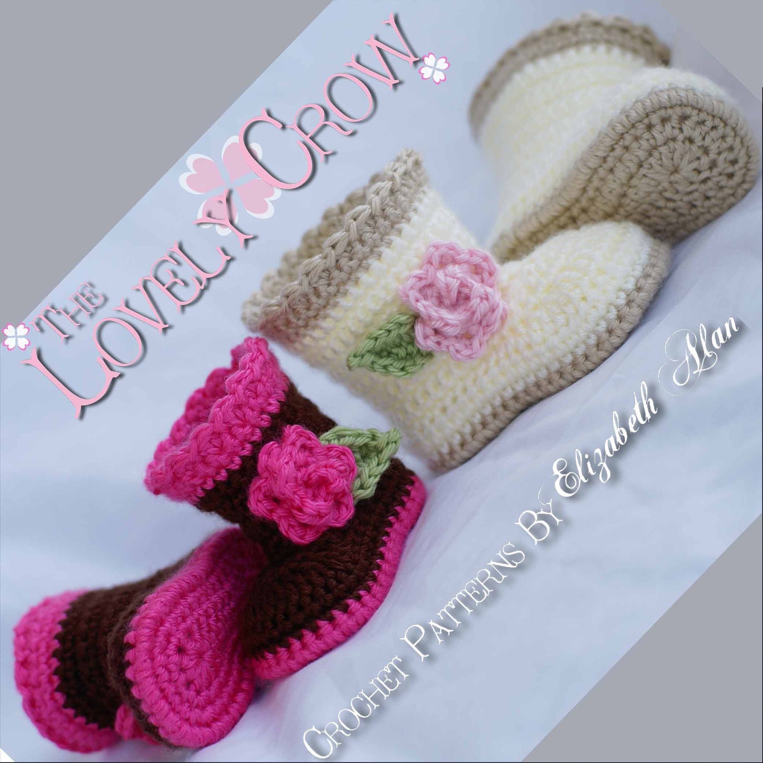 Boots Crochet Pattern boots for Sugar and Spice Boots - 4 sizes - Newborn to 12 months. digital