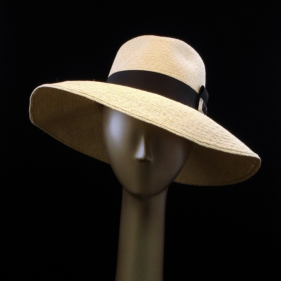 SUN HAT Wide Brim Hat  for Women  Natural Straw Hat