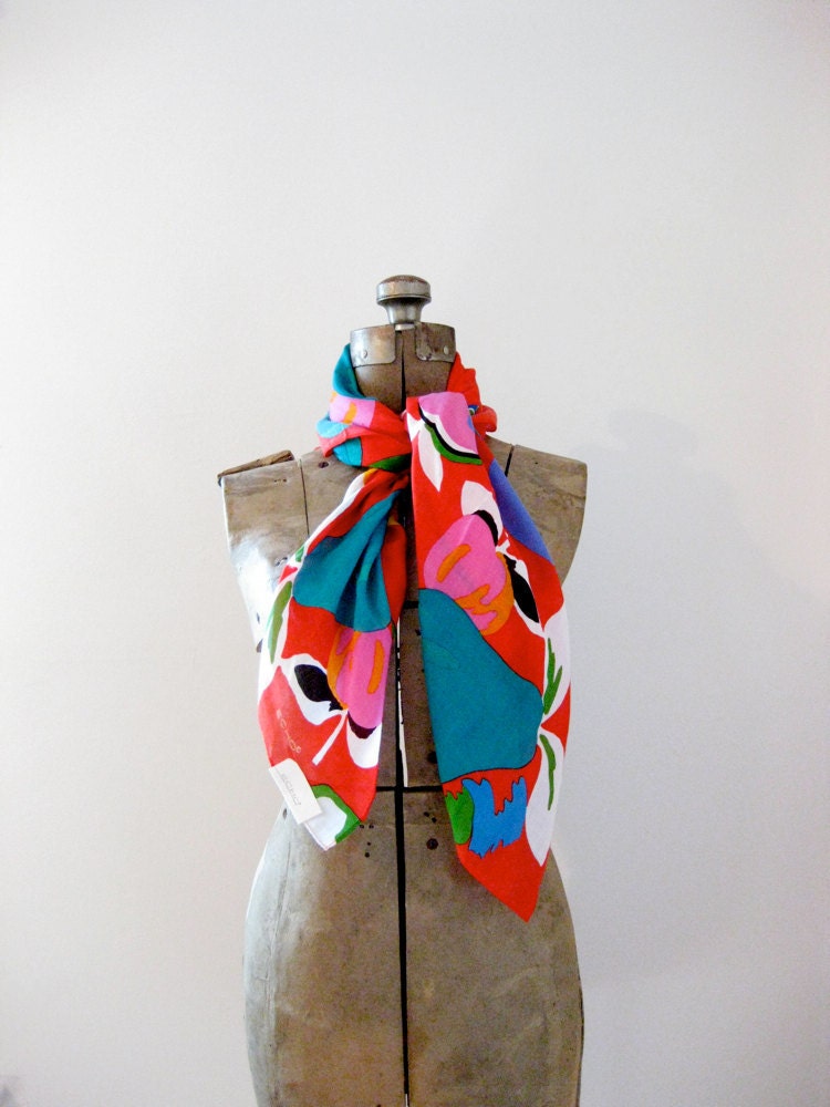 vintage 80s Echo scarf
