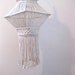 vintage 1970s // hanging macrame pendant