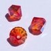 25 Swarovski 4mm Bicone 5328 Crystal Beads FIRE OPAL AB