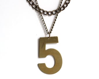 lucky number necklace - no.5