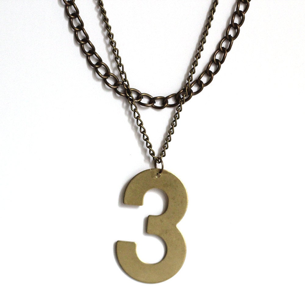 lucky number necklace - no.3