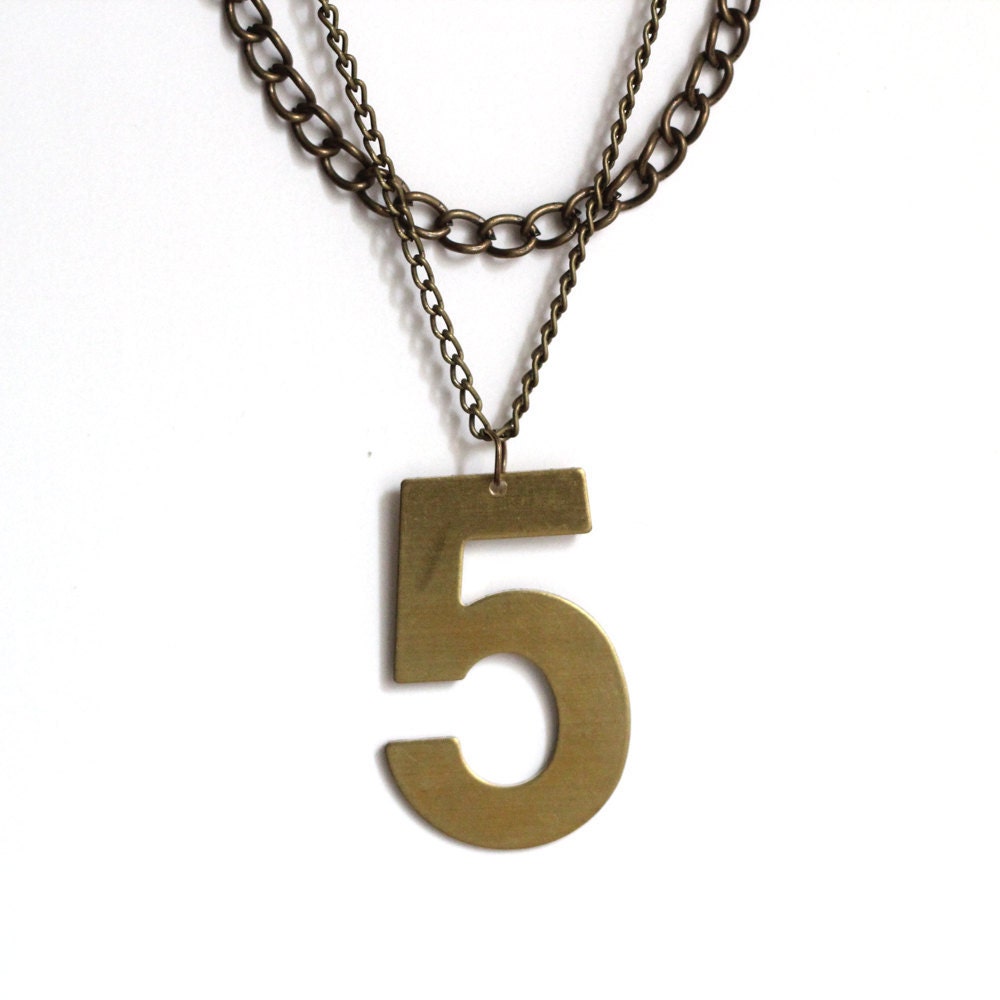 lucky number necklace - no.5