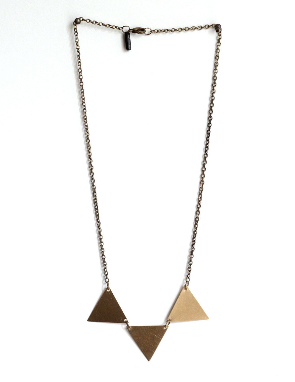brass bunting necklace