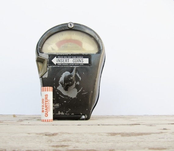 Industrial Urban Decor Metal Parking Meter, Great Guy Gift
