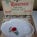 Rosecrest Snack Set By Federal Glass Company 1970s Set Of Four Original Box Reserved for Chris