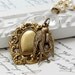Heart and Pearl Necklace Bird Necklace Cottage Chic Crystal Necklace Nature Woodland - Arielle