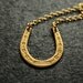 The Horseshoe Necklace, Vintage Gold Pendant, Western Jewelry, Simple Jewellery, Good Luck, Lucky Horse Shoe