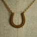 The Horseshoe Necklace, Vintage Gold Pendant, Western Jewelry, Simple Jewellery, Good Luck, Lucky Horse Shoe