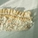 Victorian bridal lace cuff. Asymmetrical unique bright bracelet. Made for order.